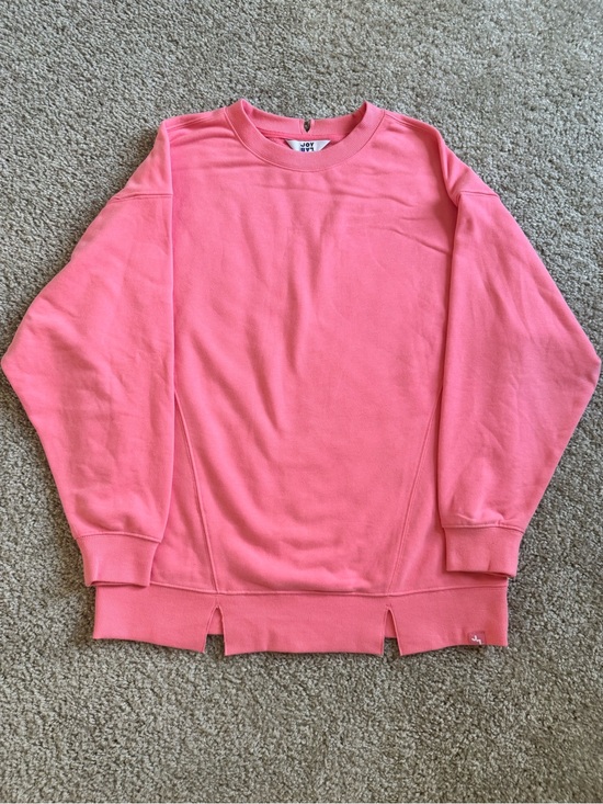 JoyLab Tops - JoyLab Coral Crewneck Sweatshirt in Bright Coral Pink